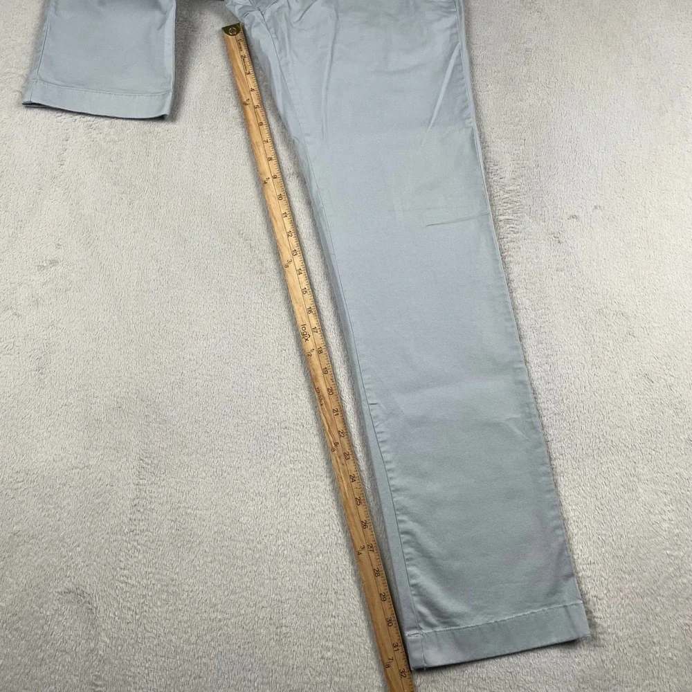 New Vineyard Vines Breaker Pant Men 30x32 Slim Fit Gray Preppy Golf Office Chino